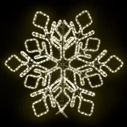 48" Star Snowflake - Warm White