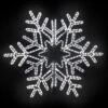 36" Vale Snowflake - Pure White