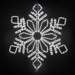 48" Winter Snowflake - Pure White