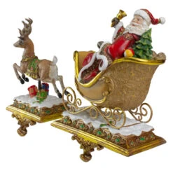 Northlight Set Of 2 Brown And Red Santa Claus With Reindeer Christmas Stocking Holders 9.5" 8 Northlight Set Of 2 Brown And Red Santa Claus With Reindeer Christmas Stocking Holders 9.5" -Christmas Decor Sale roman 37011 2 00288.1595892101