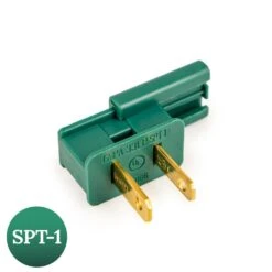 Christmas Designers 18/2 Male Slide On Vampire Plug, SPT-1, Green - Case Of 1000