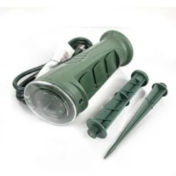 3 Outlet Photocell Ground Stake - Green -Christmas Decor Sale s sp016 f