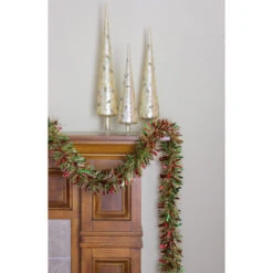Northlight 12' X 4" Metallic Gold, Red And Green Wide Cut Tinsel Christmas Garland - Unlit -Christmas Decor Sale saeuyefjvutovsdujkfwnxnc3t2utcy0 98833.1664292929