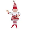 13" Red And White Peppermint Striped Elf With Jingle Bells -Christmas Decor Sale select xn4402013 rw 1 30736.1588414228