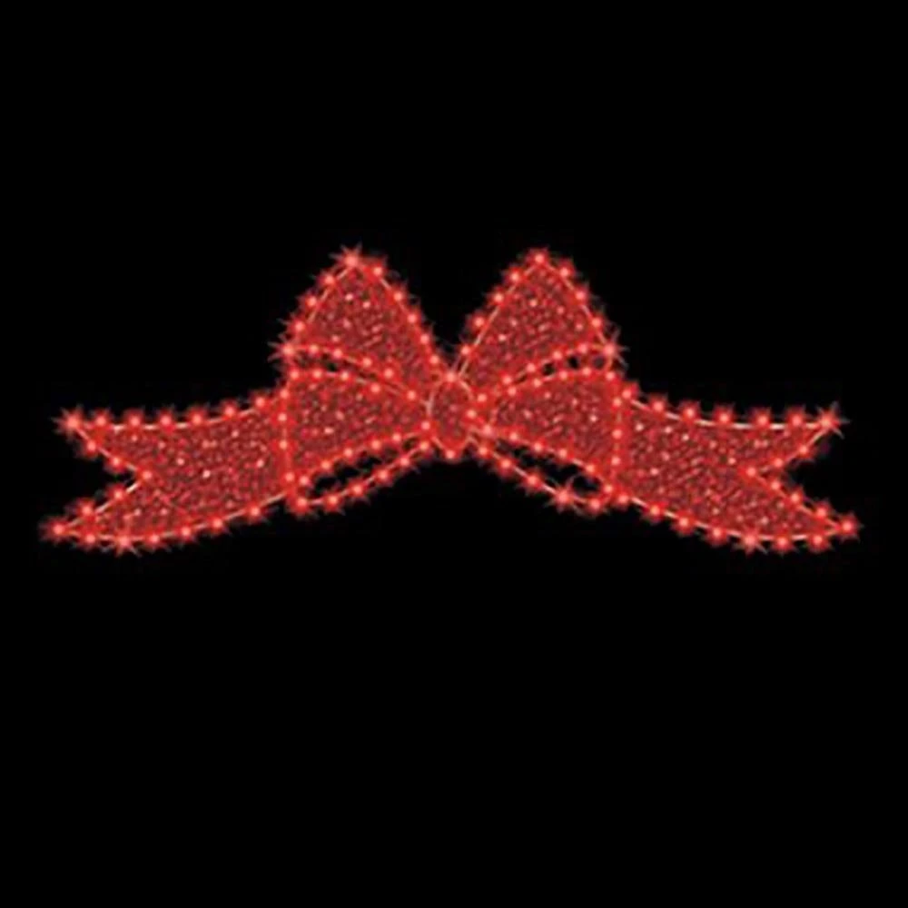 Center Mount Bow 9' W X 3' 3" T, 126 Bulbs, LED 3 Center Mount Bow 9' W X 3' 3" T, 126 Bulbs, LED