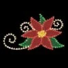Corner Poinsettia 5' W X 3' 6" T, 108 Bulbs, LED -Christmas Decor Sale sgn cp108 led