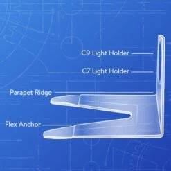 Christmas Designers Original Shingle Tab, C7/C9 - Bag Of 100 -Christmas Decor Sale shingle tab blueprint 2 1