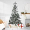 Northlight Real Touch™? Pre-Lit Full Flocked Whistler Noble Fir Artificial Christmas Tree - 6.5' - Clear Lights -Christmas Decor Sale sku20northlight20sp15025 02 stylized20image 8 14 24 54041.1723857308