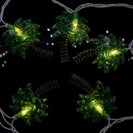 Palm Tree Shaped String Lights - 10 LEDs - Warm White 4 Palm Tree Shaped String Lights - 10 LEDs - Warm White - Image 2