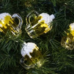 Beer Mug Lights - 10 LEDs - Warm White -Christmas Decor Sale sl l10br ww 4