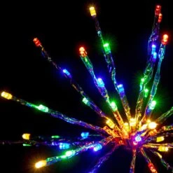 18" Silver Twinkle Starburst - Multi-colored LED Lights -Christmas Decor Sale sl tsb 12 m sl 2
