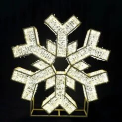 8' LED Snowflake Icon - Warm White 8 8' LED Snowflake Icon - Warm White -Christmas Decor Sale snowflake
