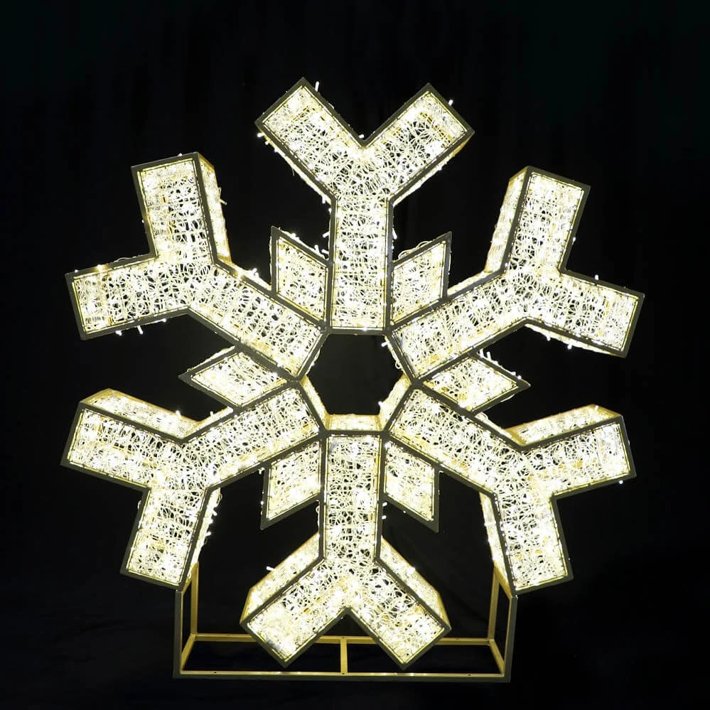 8' LED Snowflake Icon - Warm White 5 8' LED Snowflake Icon - Warm White - Image 3
