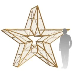 10' 3D LED Star Icon - Warm White