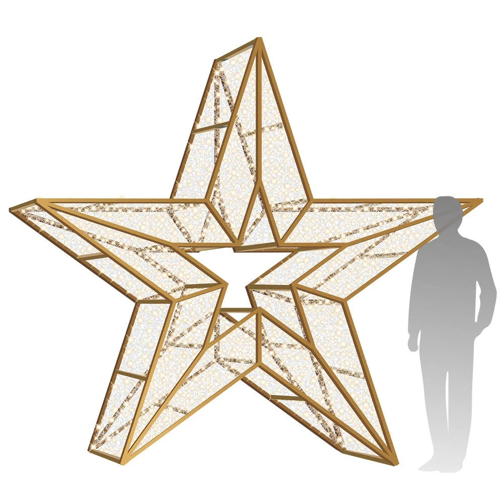 10' 3D LED Star Icon - Warm White 3 10' 3D LED Star Icon - Warm White
