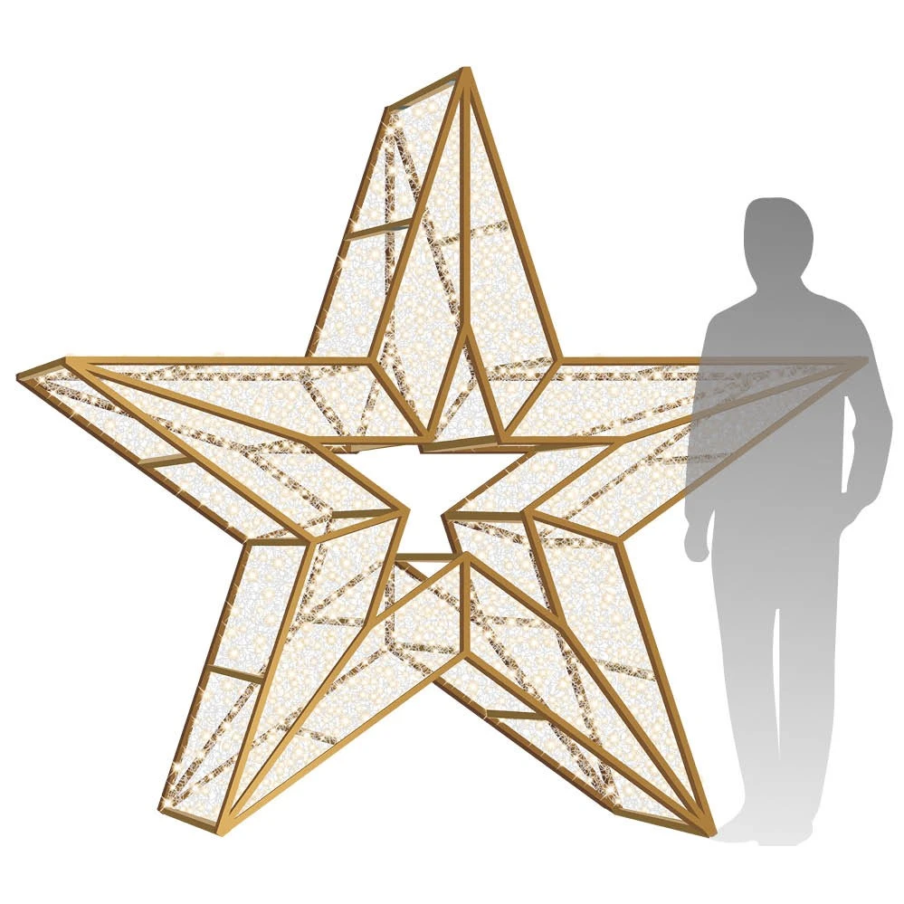7' 3D LED Star Icon - Warm White 3 7' 3D LED Star Icon - Warm White