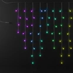 Twinkly Plus - 250L, RGBW Icicle Lights - Transparent Wire -Christmas Decor Sale twinklyplus icicle header
