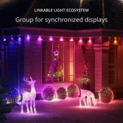 Twinkly Net - 260 LED RGB Pearl Shaped LEDs - Transparent Wire -Christmas Decor Sale twn240rgb gallery images 05 en