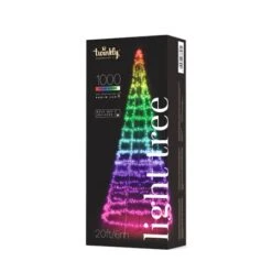 19.5' Twinkly Light Tree RGBW, 1000L, Pole NOT Included, Wifi