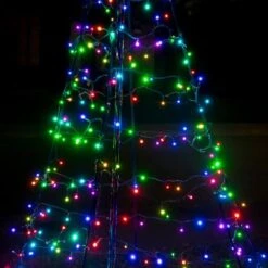 6.5' Twinkly Light Tree RGBW, 300L, Pole Included, Wifi -Christmas Decor Sale twp300spp bus 5