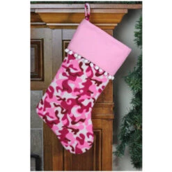 15.75" Pink And Brown Camouflage Christmas Stocking With Cuff -Christmas Decor Sale uqgjmzzkt8ga0utp1xqb2vesqnefnej8 62352.1588397108