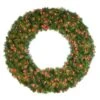 48" Deluxe Oregon Fir Wreath - Lit With Red LEDs - No Bow 1 48" Deluxe Oregon Fir Wreath - Lit With Red LEDs - No Bow -Christmas Decor Sale w 48 dofl 6 r 2