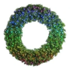 36" Deluxe Oregon Fir Wreath - Lit With Twinkly Pro RGBW