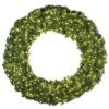 144" Deluxe Oregon Fir Wreath - Lit With Warm White LEDs -Christmas Decor Sale w 72 dofl 6 ww 1 3