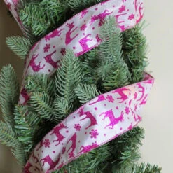 Northlight Glistening Purple Reindeer And Star Christmas Wired Craft Ribbon 2.5" X 10 Yards -Christmas Decor Sale w4mrkihwd2piojalqixkdzu1qydgakpc 47991.1665174044