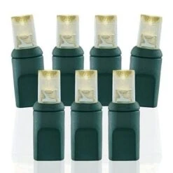 50 Light Multi 5 Mm Wide Angle Conical LED Christmas Lights