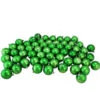 60ct Christmas Green Shatterproof Shiny Christmas Ball Ornaments 2.5" (60mm)