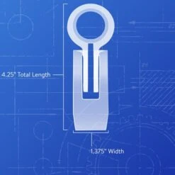 C9 Wedge Clip – Bag Of 100 -Christmas Decor Sale wedge clip diagram2