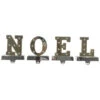 Northlight LED Lighted "NOEL" Christmas Stocking Holder - 6.5" - Gold And Silver - Set Of 4 -Christmas Decor Sale wy92563 90262.1661885691