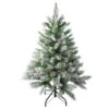 Northlight 4' Flocked Angel Pine Artificial Christmas Tree - Unlit
