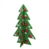 Northlight LED Lighted Christmas Tree With Ornaments Decoration - 28" - Green And Red
