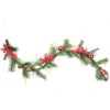Northlight Bows, Berries And Ornaments Mixed Pine Artificial Christmas Garland - 6' X 10" - Unlit