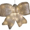 Northlight LED Lighted Glittered Bow Christmas Decoration - 16" - Warm White Lights
